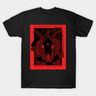 Red Goat Skull The Last Exit... T-Shirt